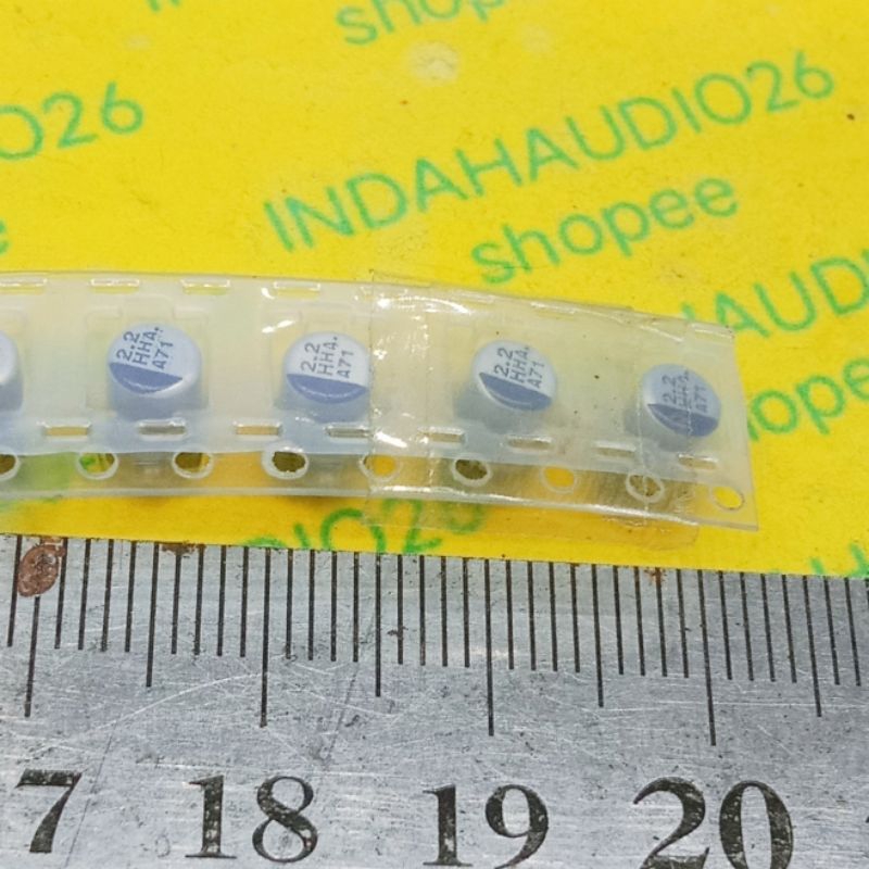 PANASONIC d4x5.5mm 2.2uf H 50v elko smd 2,2uf kapasitor elco solid capacitor 2.2  UF    2,2 UF
