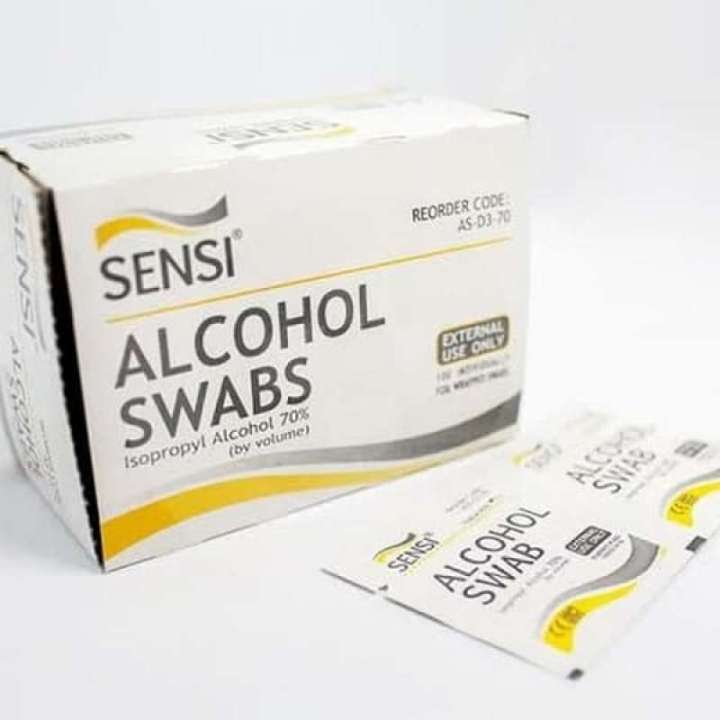 alkohol swab sensi box