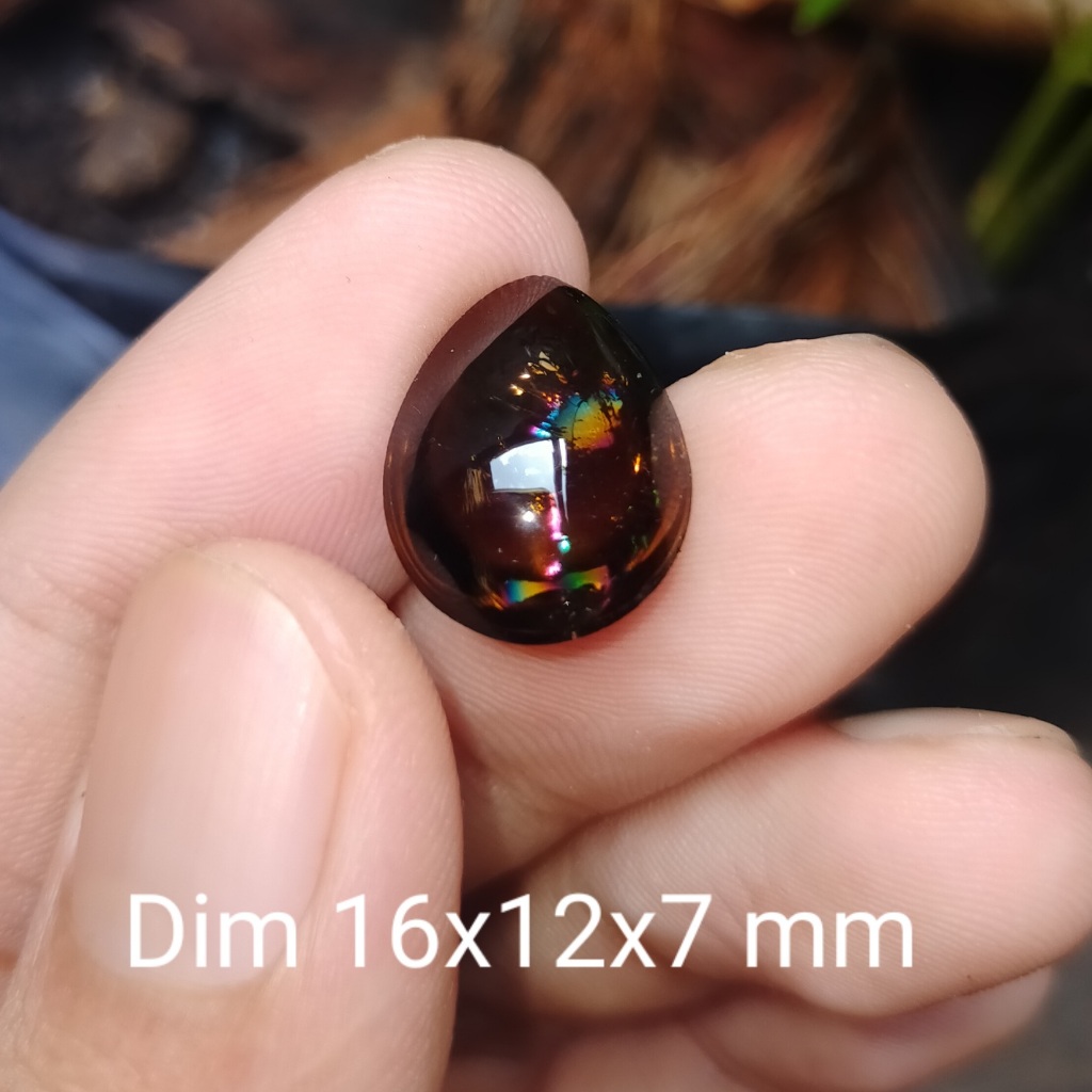 KECUBUNG PELANGI HITAM ASLI NATURAL cek batu lainnya yaman api wulung opal bacan permata kalimaya ki