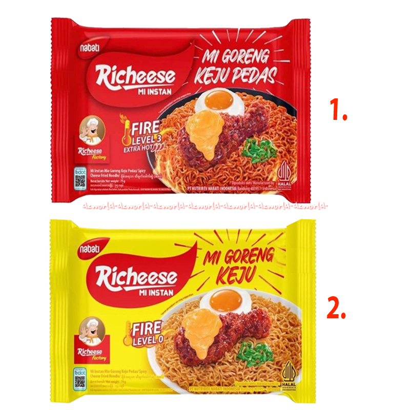 

Richeese Mie Instan 76gr Ramen Keju Pedas Richis Mie Goreng Keju Pedas Merah Mie Goreng Keju Level 0 Kuning Level 3