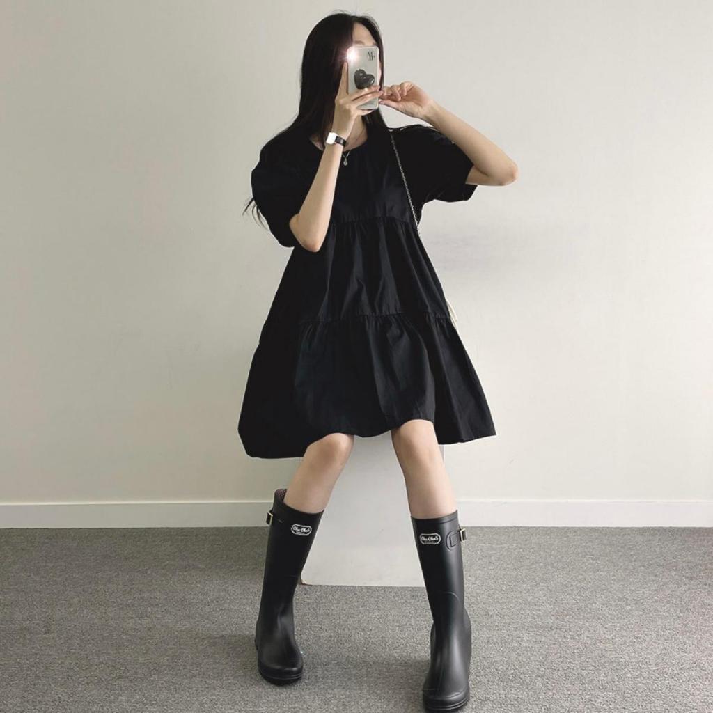 DRESS KOREA TERBARU ALICE DRESS CASUAL DRESS UMPAK DRESS PENDEK DRESS SANTAI CASUAL OUTFIT