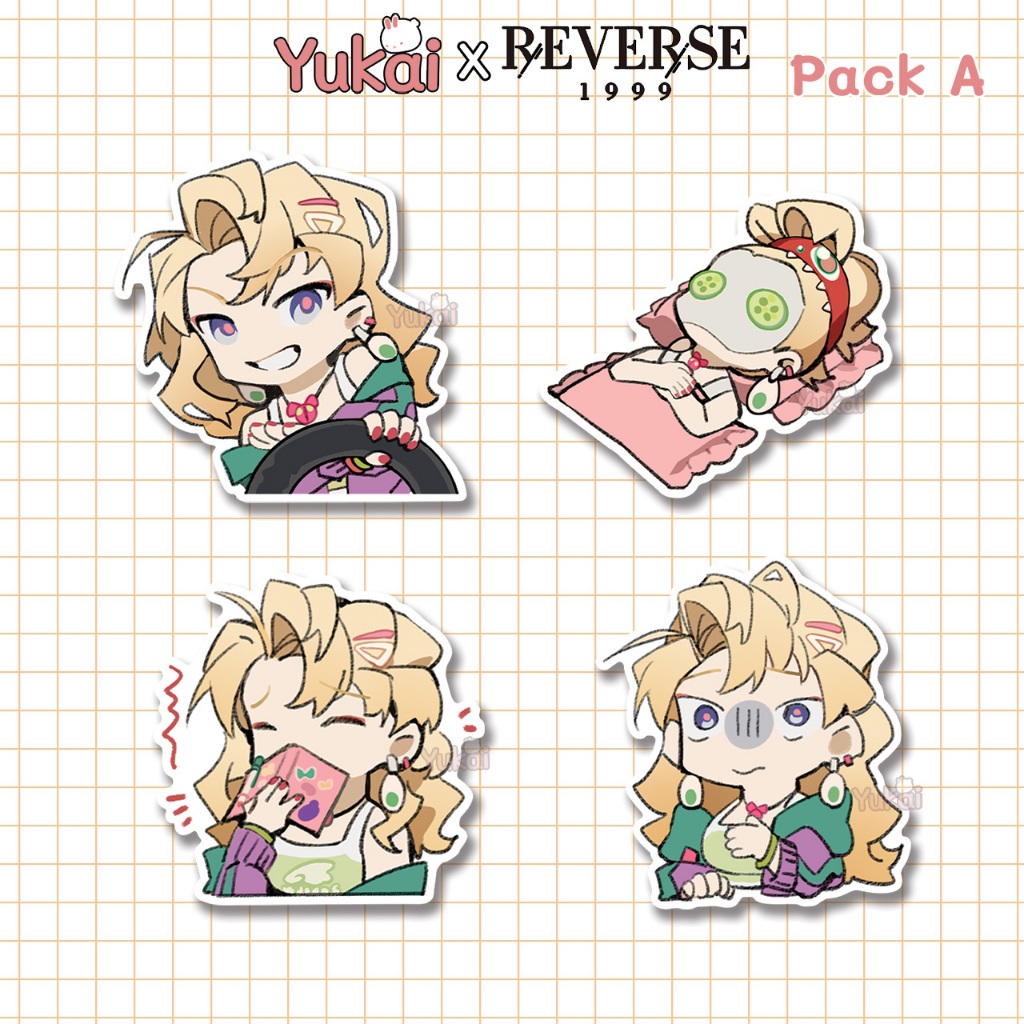 

Stiker Pack Blonney Reverse 1999 Premium, Sticker Anime Waterproof