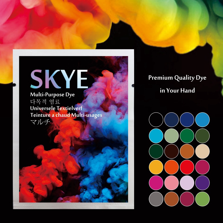 

Top Design SKYE DYE Pewarna Pakaian Celup Baju dan Kain Textile Tie Dye