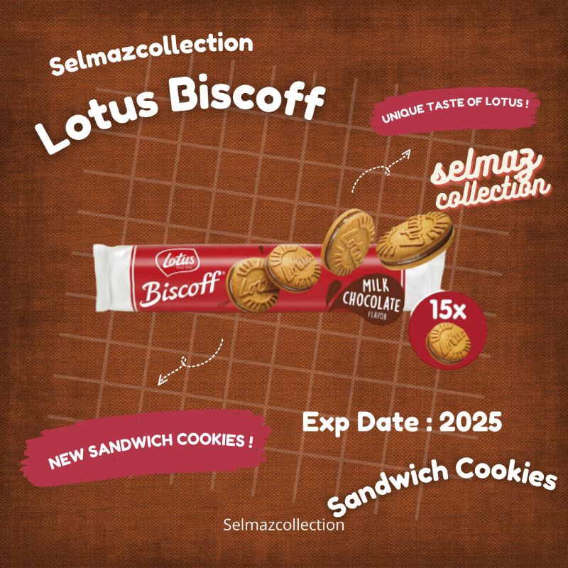 

Lotus Biscoff Sandwich Lotus Biscoff Biscuit Sandwich Biskuit Lotus Biscoff Milk Chocolate 150gr