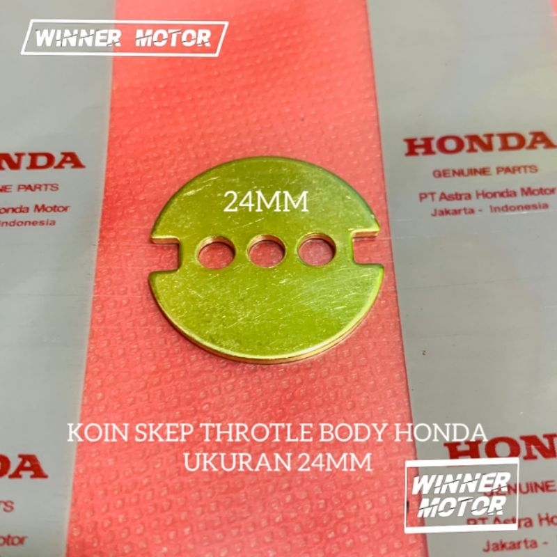 Koin Coin Skep Throtle body 24mm Vario 125 Supra 125 Fi throtlebody TB