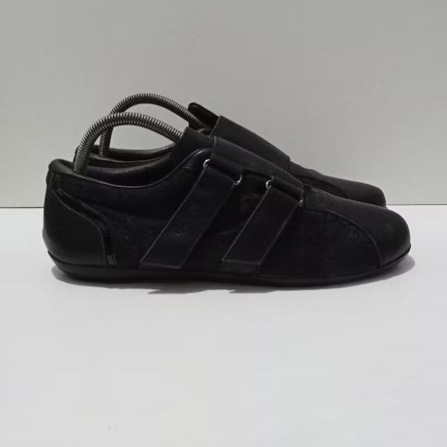 Sepatu Gucci Vintage Monogram Velcro Trainers Second Original 41