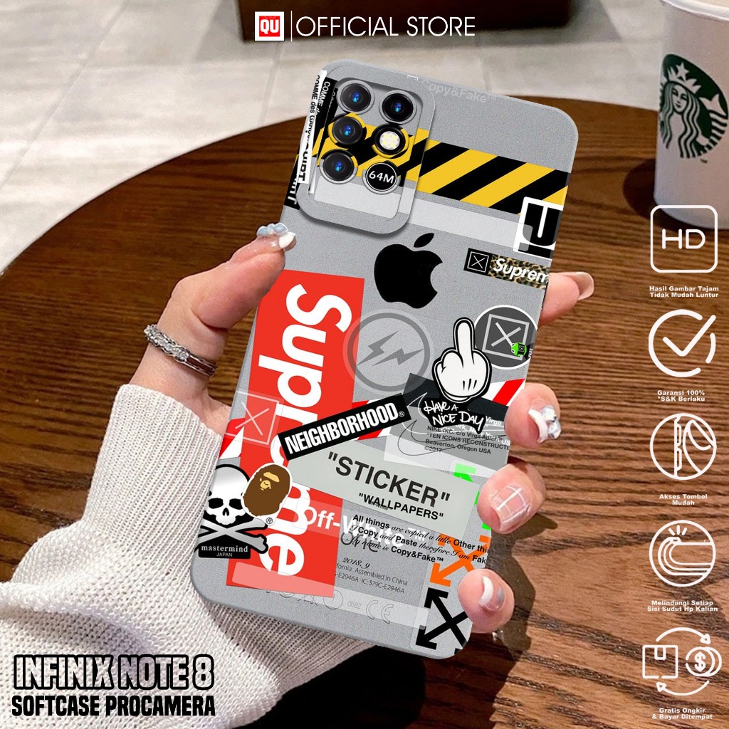 Case Infinix Note 8 - Casing Infinix Note 8 Terbaru Motif BA - Softcase Hp Infinix Note 8 - Silikon 