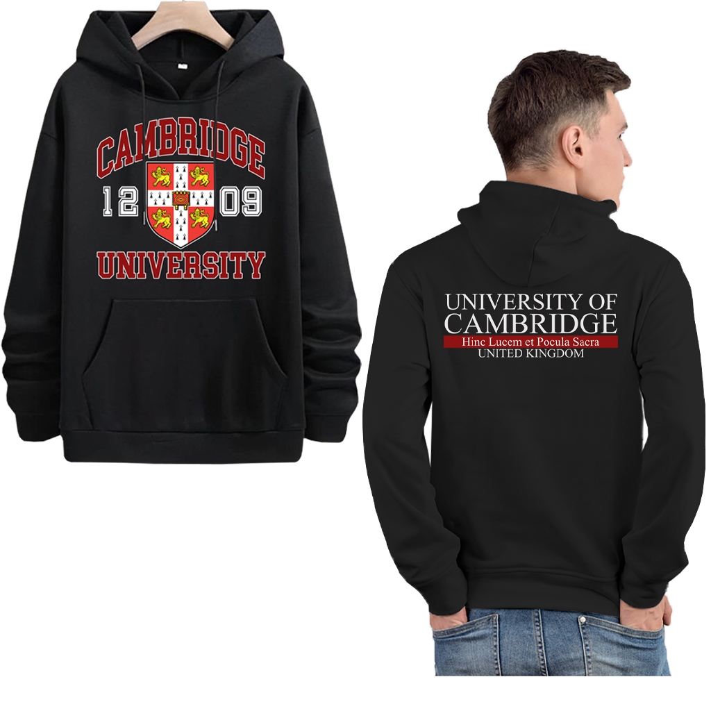 Hoodie Pria Tebal UNIVERSITY Harvard Oxford Cambridge Sweater Pria Distro Baju Hangat Jumper Lobuche