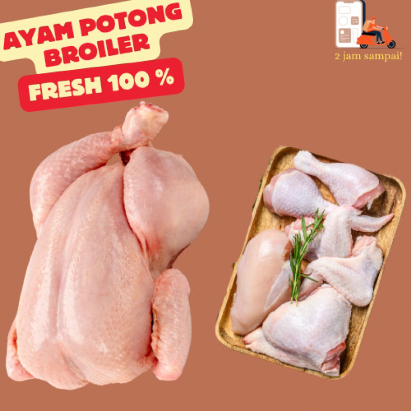 

Ayam Potong Broiler Fresh 500 gram KIRIM INSTAN BANDUNG