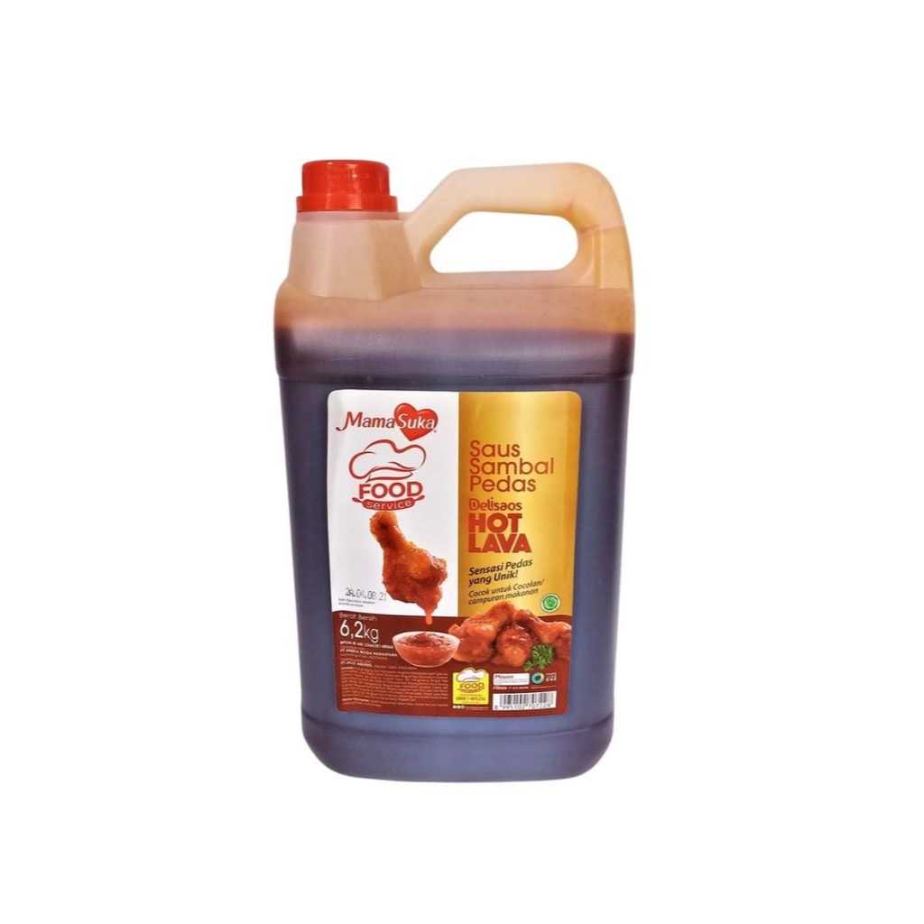 

Mamasuka delisaos hot lava saus sambal pedas 6,2kg