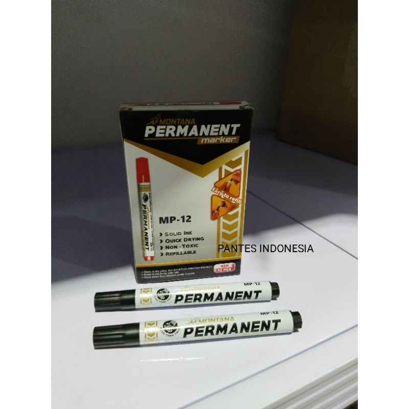 

PANTES INDONESIA Spidol Permanen MONTANA MP 12 / Spidol Tidak Bisa Dihapus