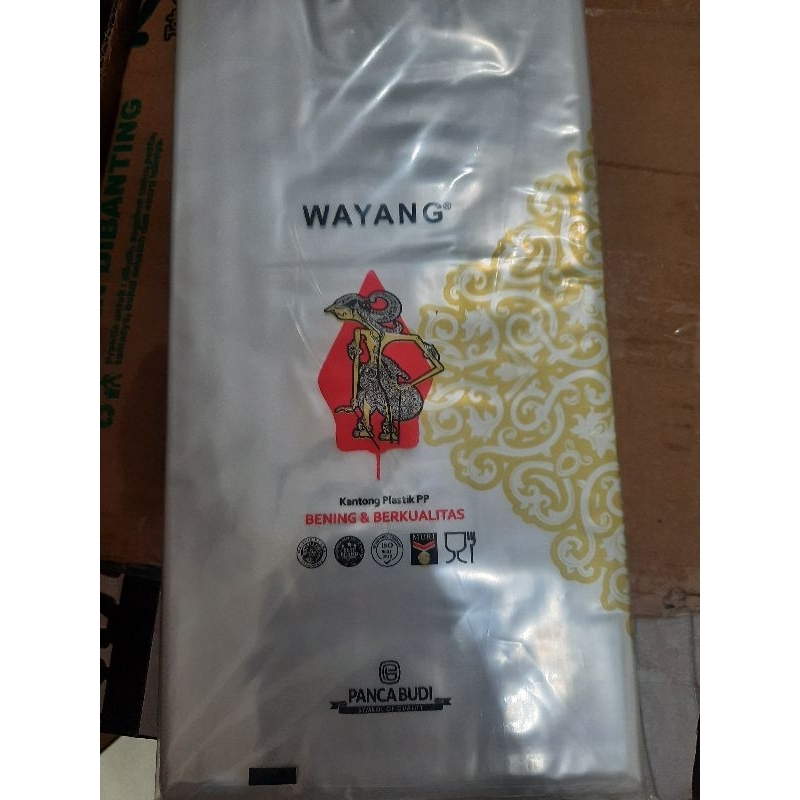 Plastik PP wayang/ plastik bening wayang