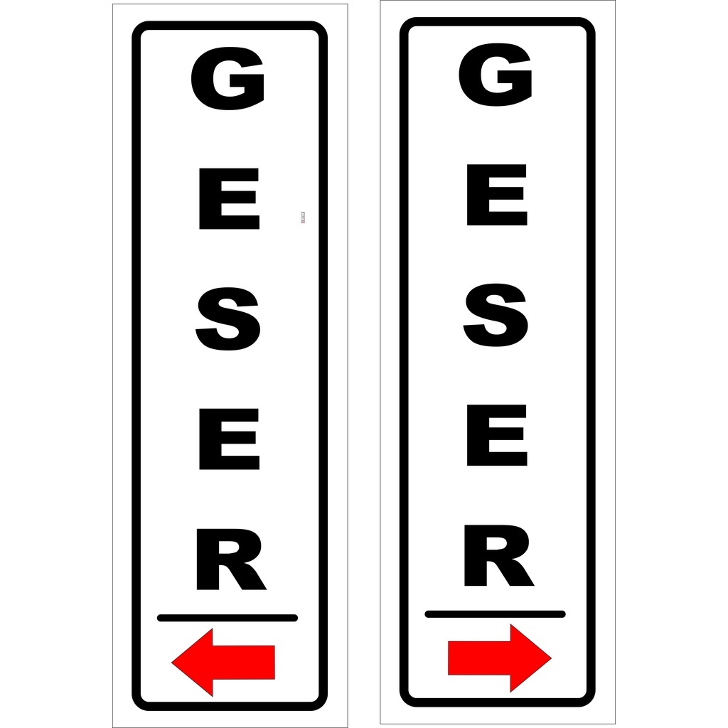 

GM Label Pintu Acrylic - Acrylic Plat Label Tarik Dorong Geser Musholla - ATJ