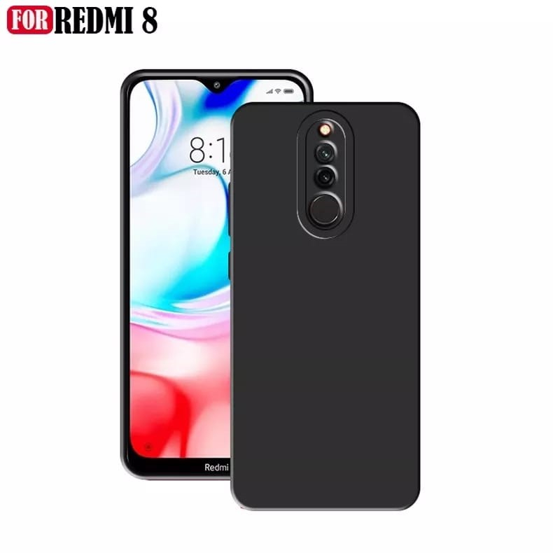 Case Xiaomi Redmi 8A Pro - Redmi 8 Softcase BLACK MATTE CAMERA PROTECTION Case Casing Hp Redmi 8 - 8