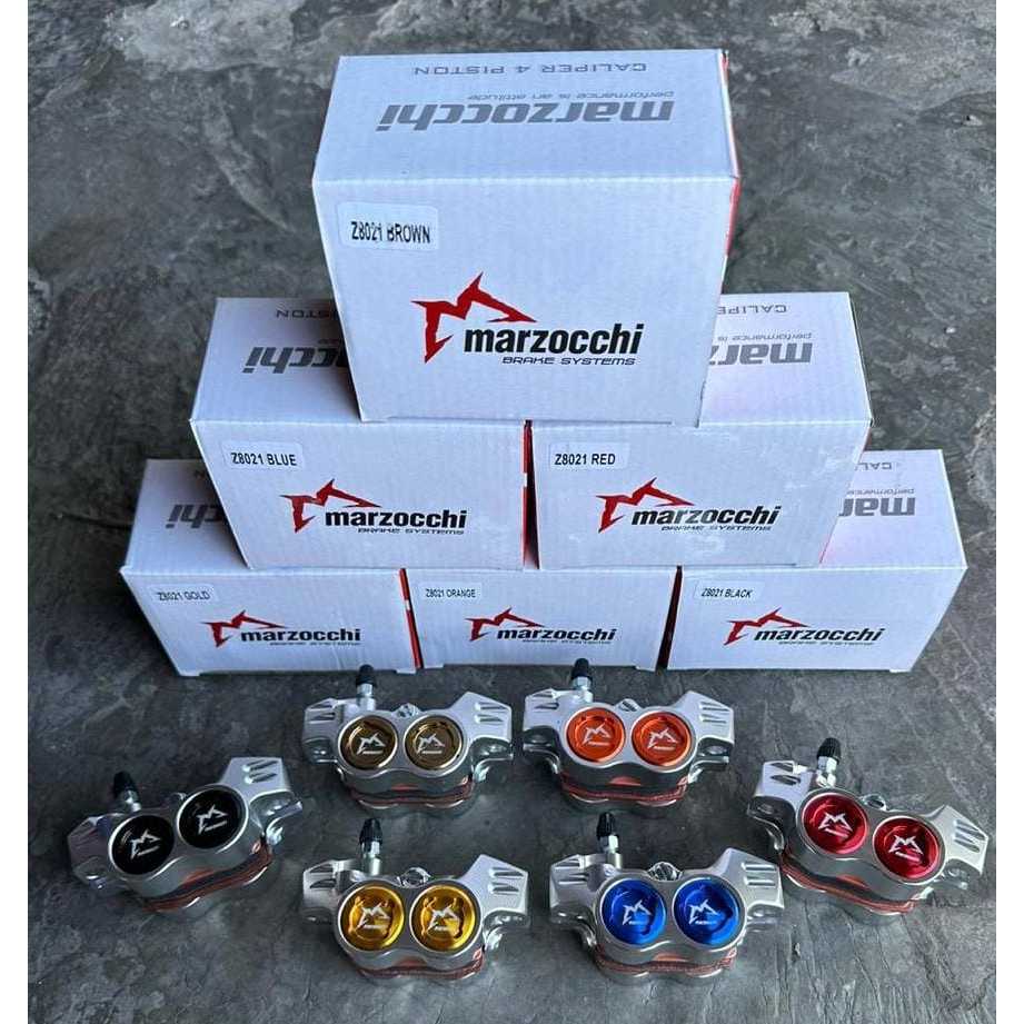 Kaliper Tracktion Formula 4 Piston Bahan Full Cnc Universal Semua Motor Marzocchi