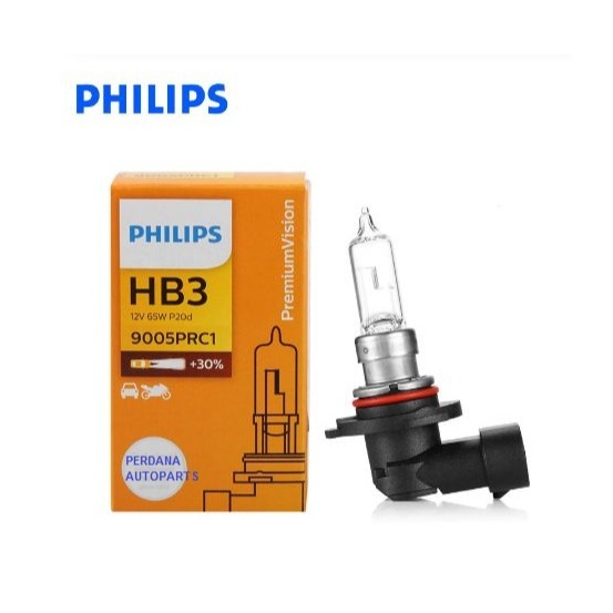 Bohlam Halogen HB3 12V 65W Original PHILIPS
