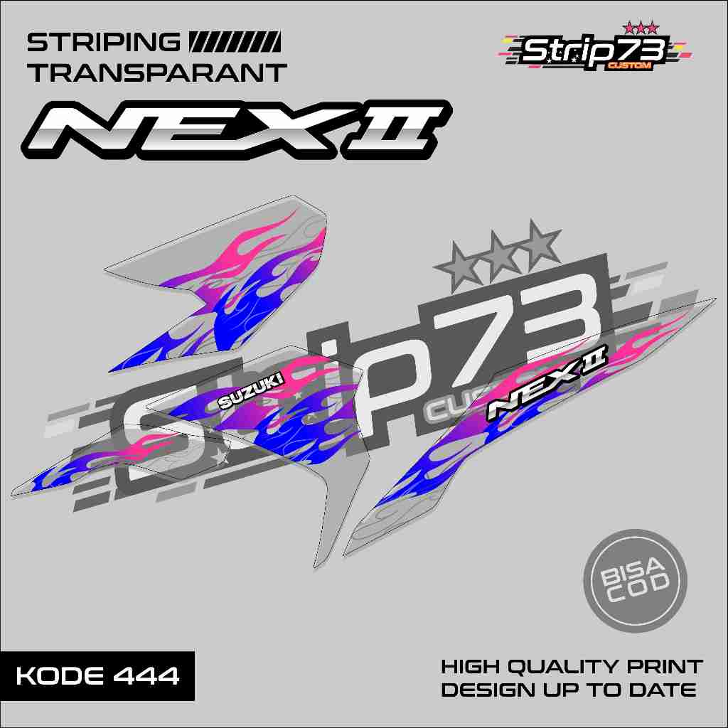 444 STRIPING TRANSPARAN NEX GEN II - STRIPING TRANSPARAN NEX GEN II PREMIUM GRAFIK
