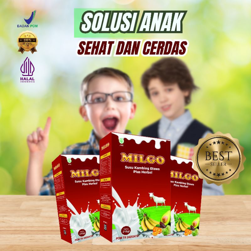 

SOLUSI ANAK SEHAT DAN CERDAS ( SUSU MILGO )