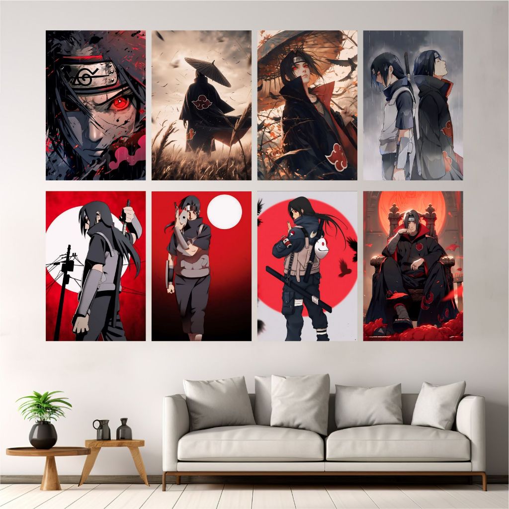 Hiasan Dinding Anime Uchiha Itachi | Poster Dinding Kayu Itachi