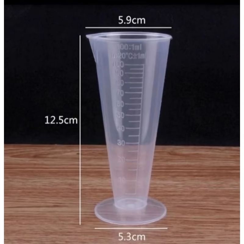 ￼gelas ukur plastik 100 ml/gelas takar plastik
