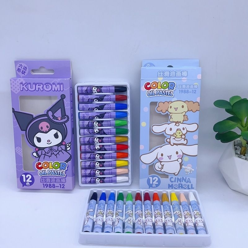 

Crayon Oil Pastel Kuromi Cinnamoroll / Krayon mewarnai anak