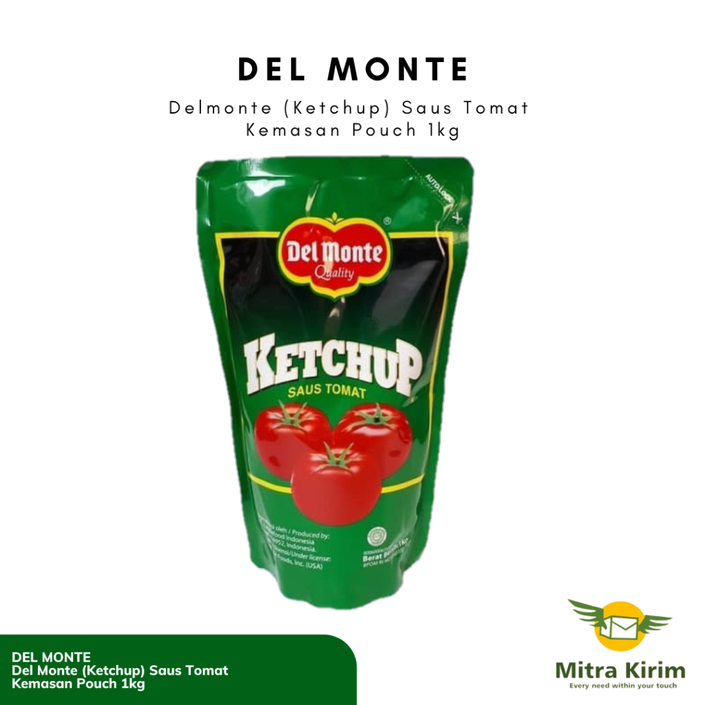 

Delmonte Ketchup Sauce Tomat Pouch 1kg