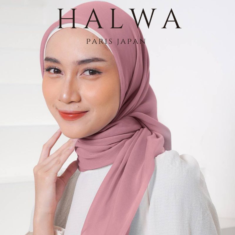 Myrna Scarve - Halwa Hijab Segiempat Paris Japan (Bahan Paris Japan Ori)