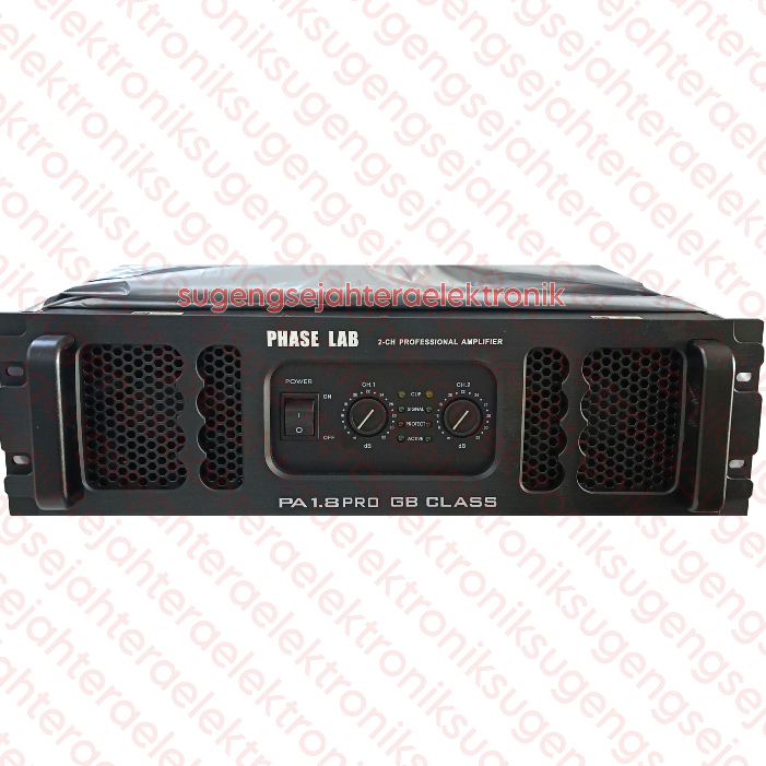 Power Amplifier Phaselab / Phase Lab PA 1.8 PRO - 2 channel GB CLASS (HARGA SUDAH TERMASUK PACKING P