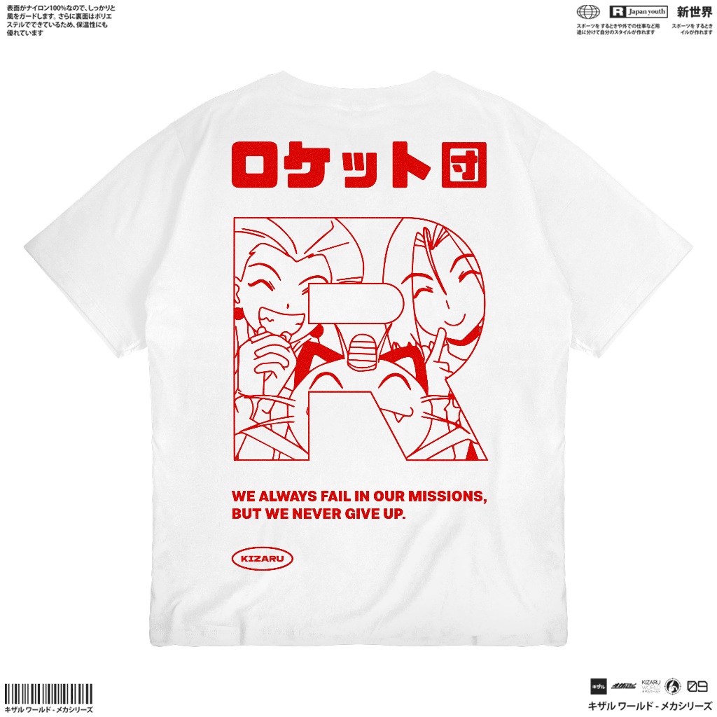 [HOT] KIZARU Kaos Anime Pokemon TEAM ROCKET