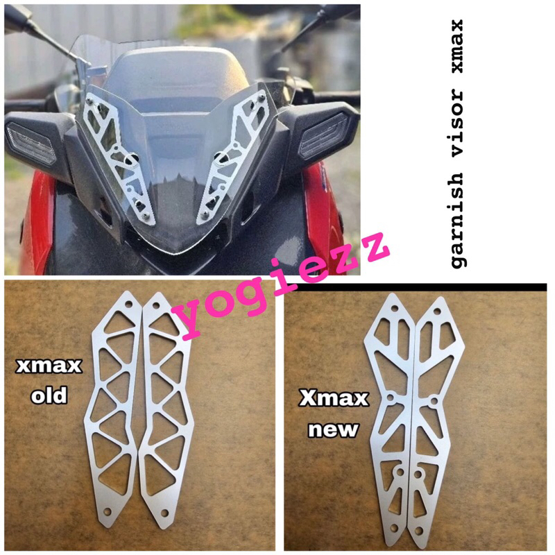 garnish windshield bracket visor bracket garnish visor yamaha xmax lama xmax new connected
