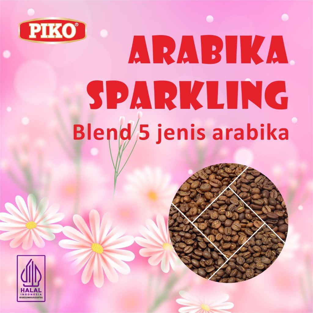 

Kopi Arabika Sparkling 250gr Biji Kopi Bubuk Semendo
