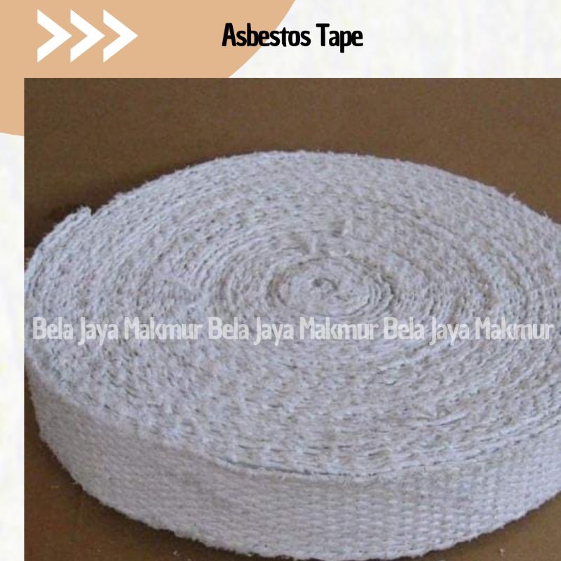 Asbestos Tape/Asbes Pita 1inchi (1" x 1Roll)/ Blanket Asbestos/ Isolasi Kain Pembungkus