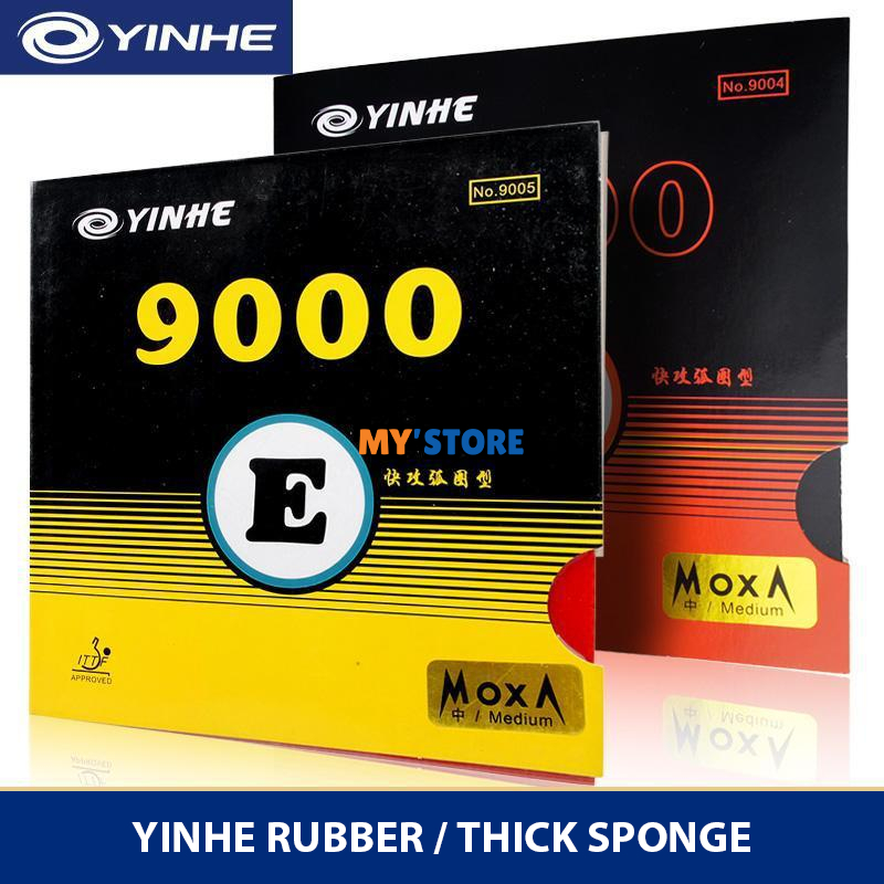 Yinhe 9000E 9000D | Karet Tenis Meja Ping Pong Tacky Rubber Bet Tipe Loop Fast-break Lengket Energi 