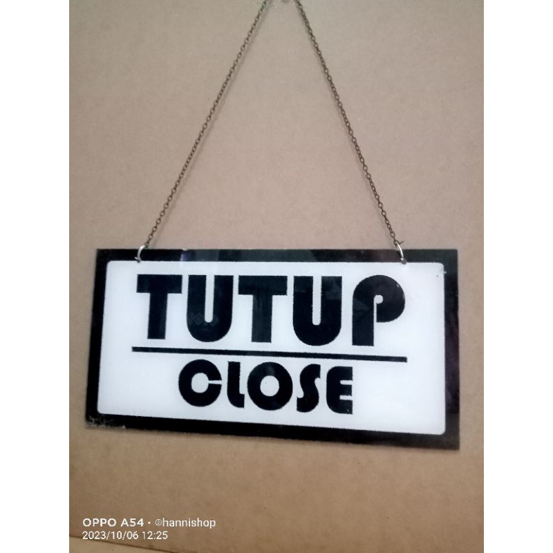 BUKA TUTUP Akrilik