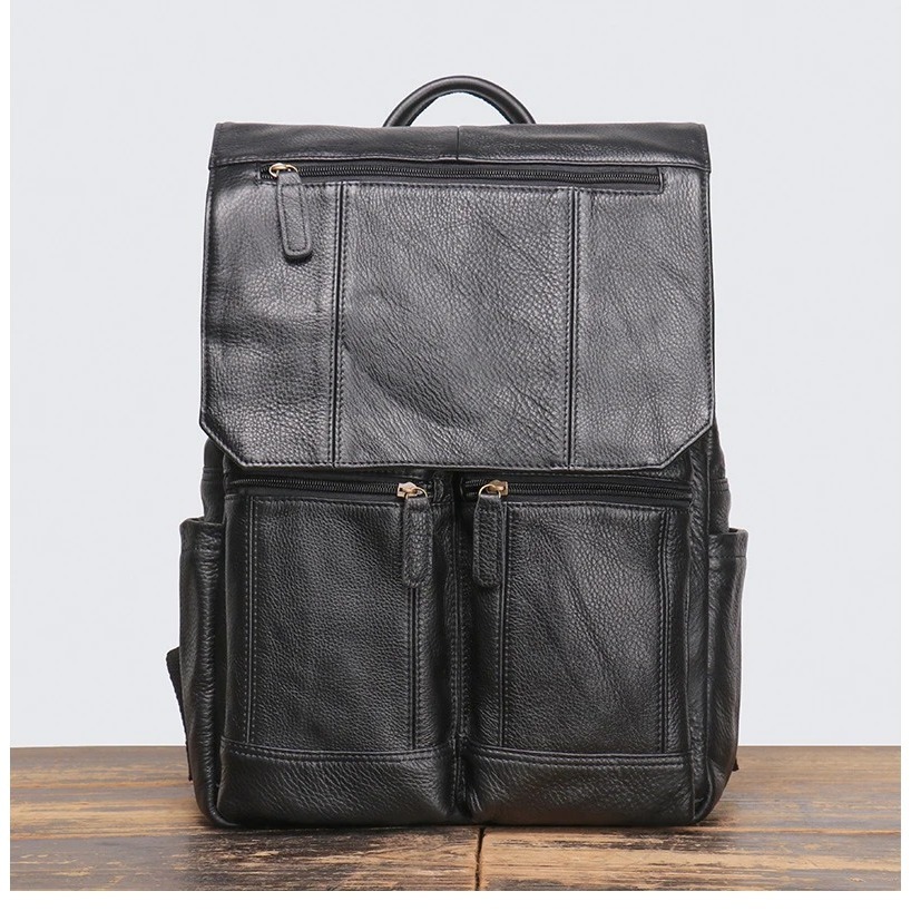 Tas Kulit Ransel Kapasitas Besar - Tas Sekolah Kulit Asli