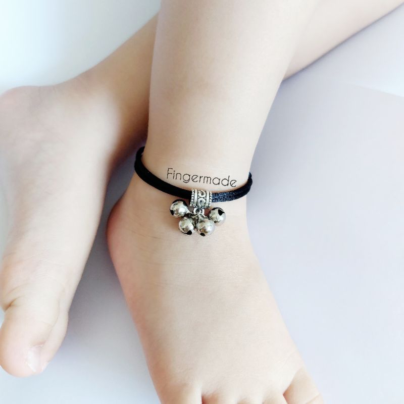Fingermade Gelang Kaki Anak Bayi Tali Polos Kerincing