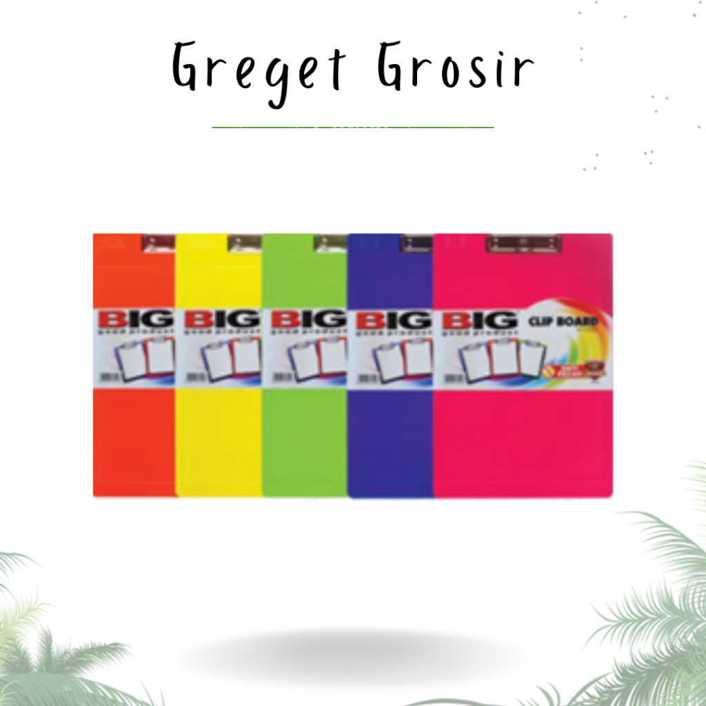 

Clip Board BIG PU-5003 Fluorecent / Papan Ujian Warna BIG