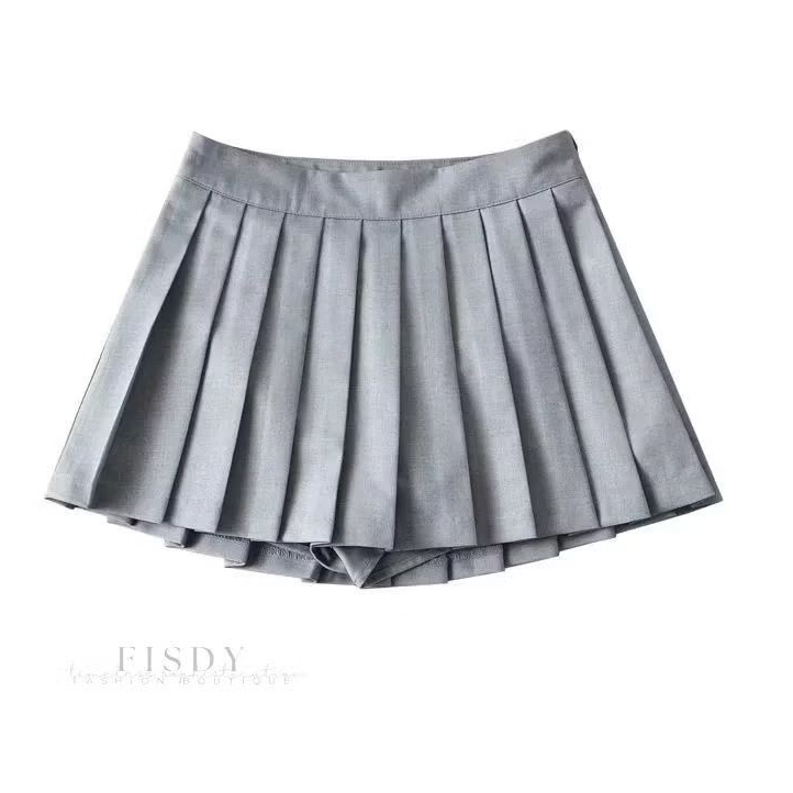 Preloved rok tennis abu-abu rok pendek wanita