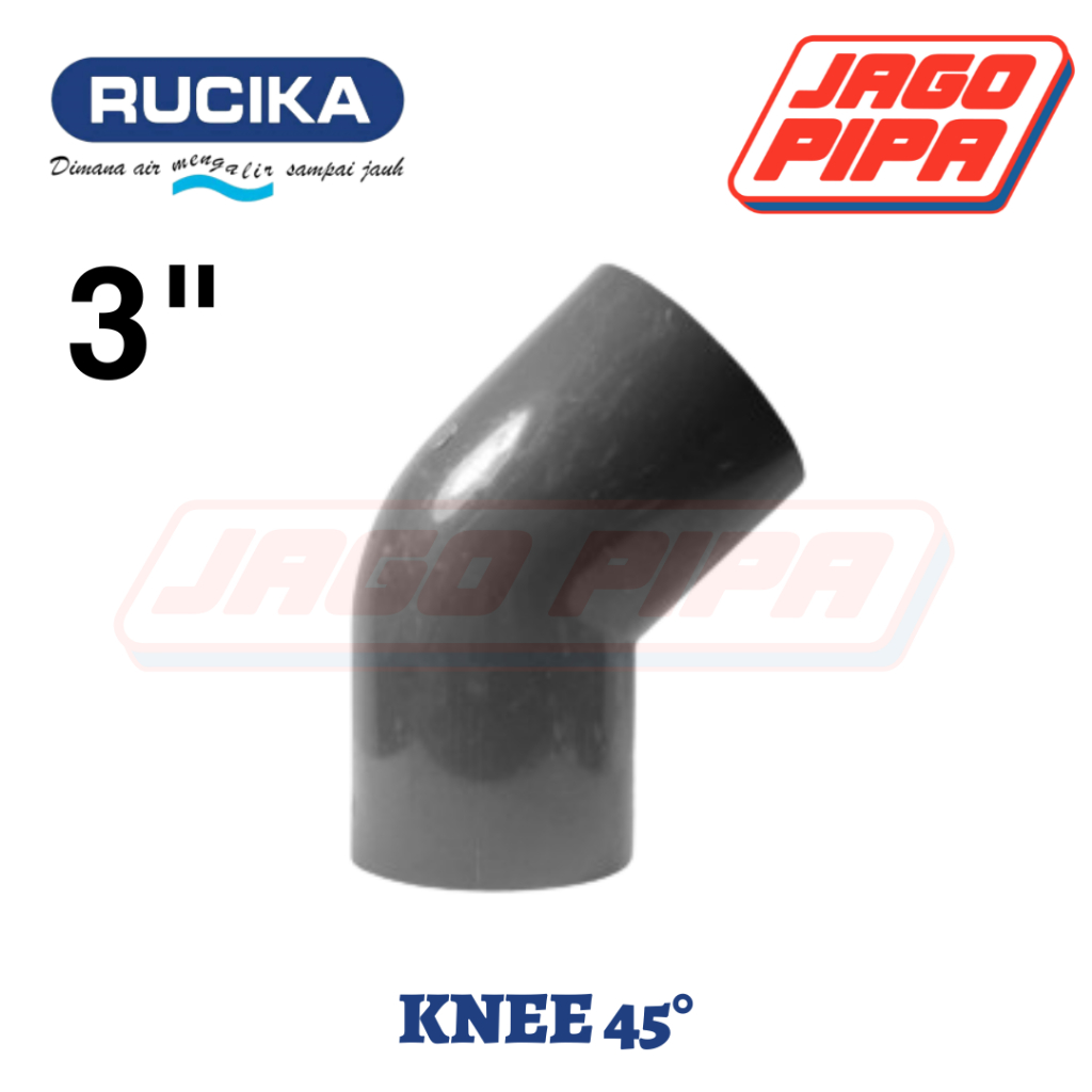 Rucika Elbow 45 AW 3 Inch Knee 45 Derajat 3" Fitting PVC