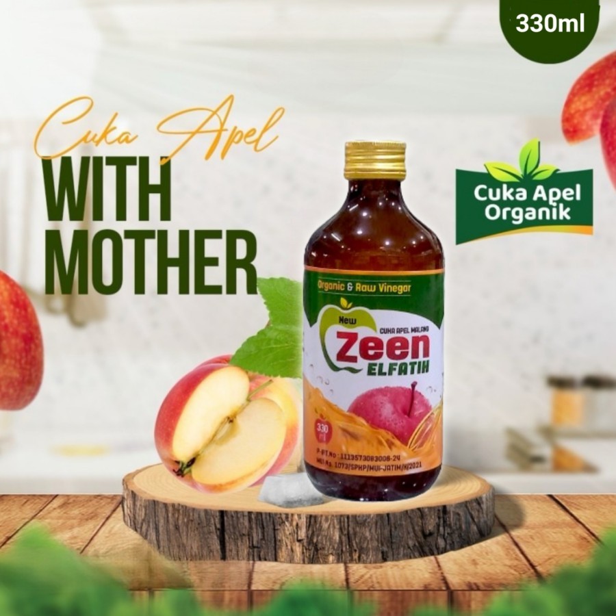 

Cuka Apel Original l Apple Cider Vinegar Organik l Diet Detoks l Toner Wajah Alami l Cuka Apel New Zeen Elfatih 330ml