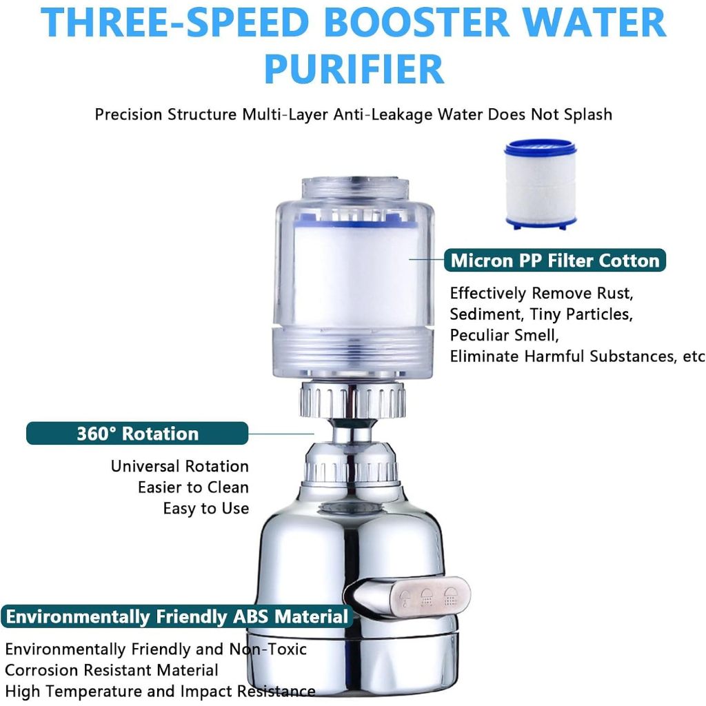 Lighthundred Filter Air Kran Water Filter Pemurni Air Filter Kran Air Cuci Piring Dapur