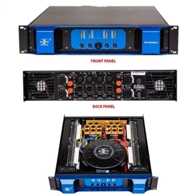 Power Amplifier RDW NR 10004 MK3 Original Class H - 4 channel