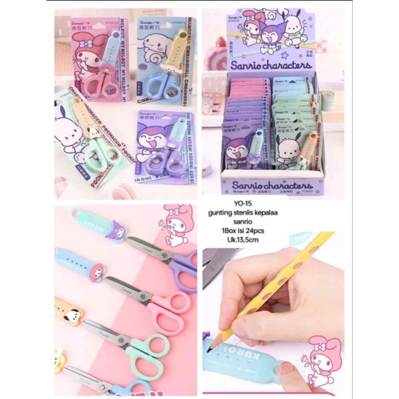 

Vanilleshop - Gunting tutup sanrio ukuran anak / gunting kecil