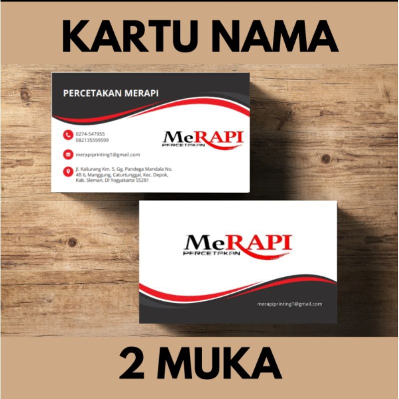 

KARTU NAMA 2 Muka (1 box)