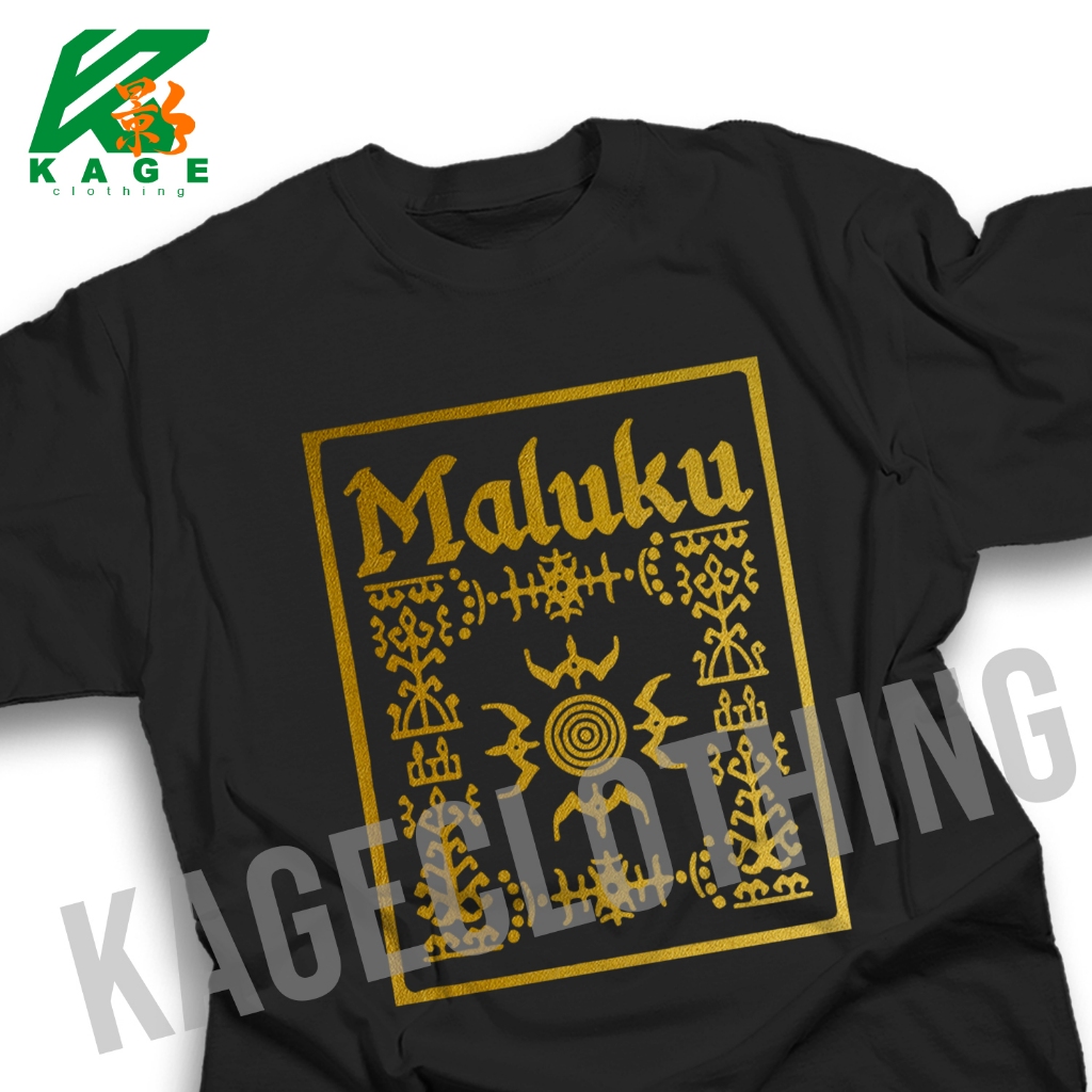 Kaos MALUKU Tshirt baju distro cotton combed 30s UNISEX KAOS BATIK MALUKU OLEH OLEH MALUKU