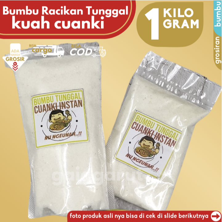 

GROSIRAN - 1KG Bumbu Tunggal Kuah CUANKI (4x250gr) by GG (Bisa COD/Grosir/Kargo)