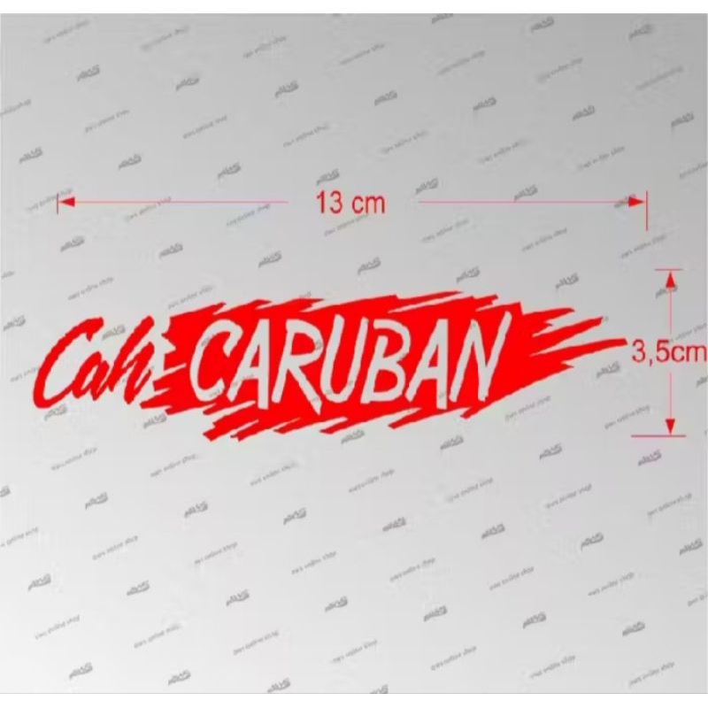 

sticker cah Caruban