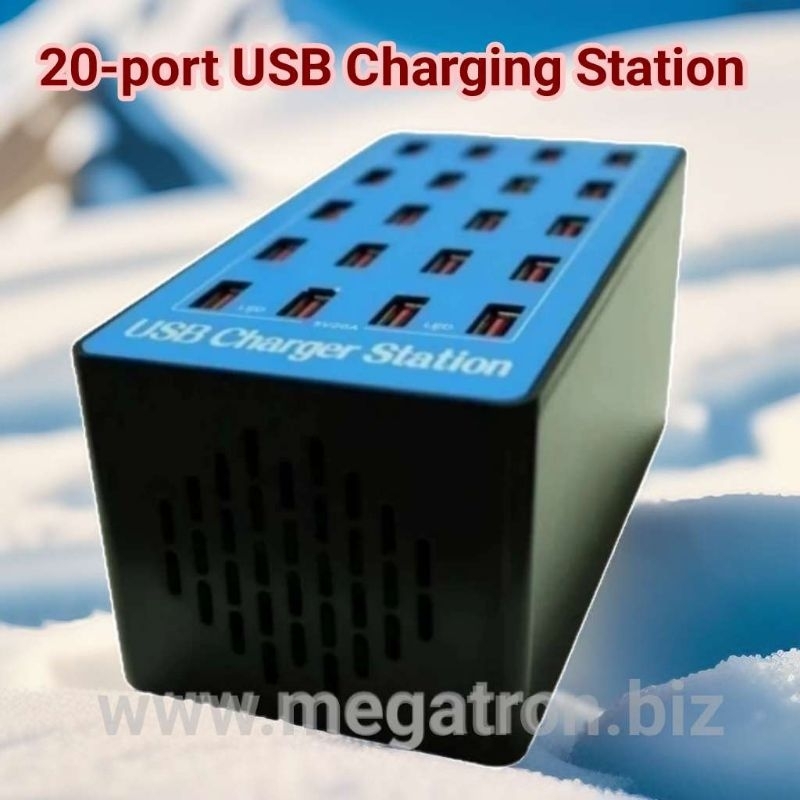 20-port USB Charge Station - cocok untuk receiver Tour Guide System