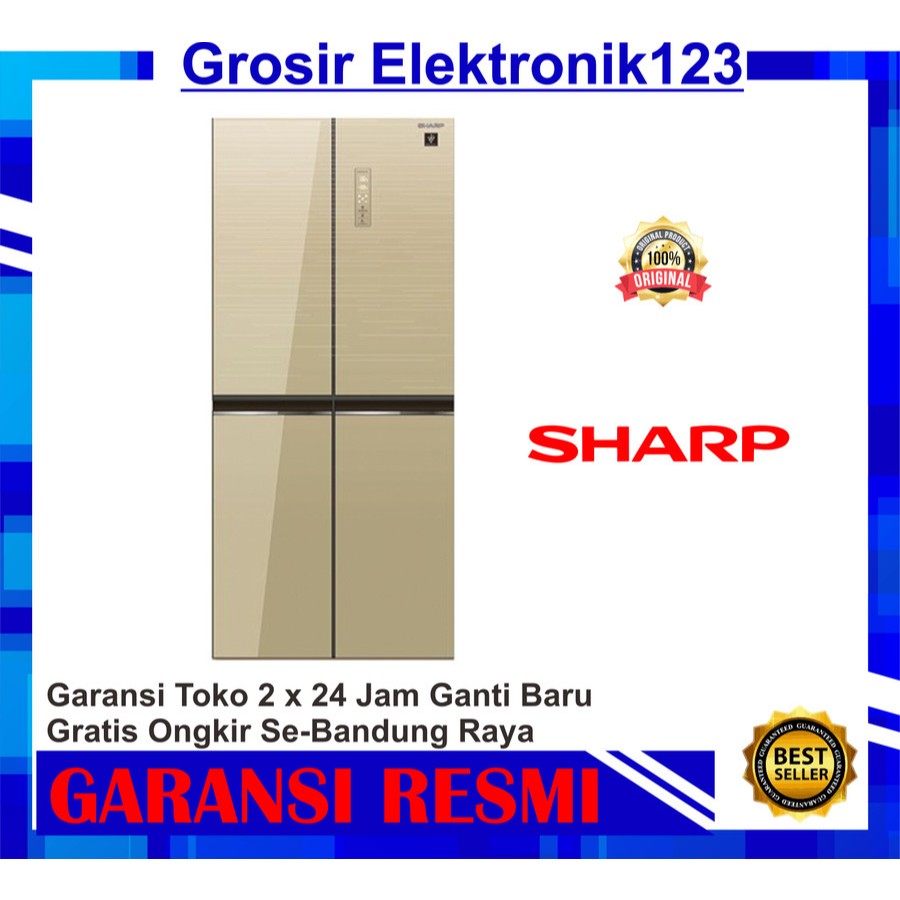 SHARP KULKAS SIDE BY SIDE SJ-IF51PG-CG INVERTER SJ IF 51 PG