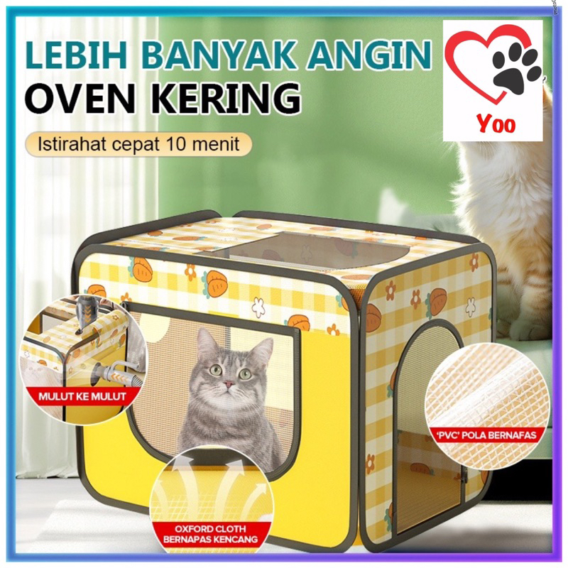 Foldable pet drying box and travel cargo